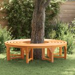 Banc d'arbre extérieur vidaXL 160 cm en bois massif d'eucalyptus
