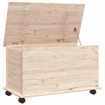 vidaXL Coffre de rangement à roulettes ALTA 73x39 5x44 cm bois de pin
