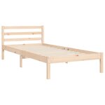 vidaXL Cadre de lit et tête de lit 100x200 cm bois massif