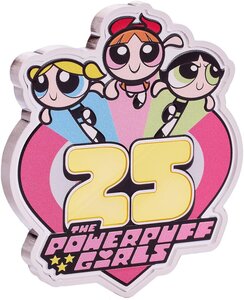 Pièce de monnaie en Argent 5 Dollars g 93.3 (3 oz) Millésime 2024 POWERPUFF GIRLS