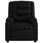 vidaXL Fauteuil inclinable électrique Noir Similicuir