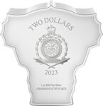 Monnaie en argent 2 dollars g 31.1 (1 oz) millésime 2023 chibi aquaman