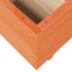 vidaXL Jardinière cire marron 110x110x49 5 cm bois de pin massif