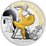 Pièce de monnaie en Argent 1 Dollar g 31.1 (1 oz) Millésime 2024 THESEUS