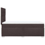 vidaXL Sommier à lattes de lit avec matelas Marron foncé 90x190 cm
