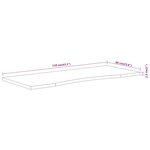 vidaXL Dessus de bureau 110x60x2 5 cm rectangulaire bois massif acacia
