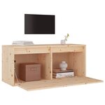 vidaXL Armoire murale 80x30x35 cm Bois de pin massif