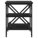 vidaXL Tables d'appoint 2 Pièces Noir 40x42x50 cm Bois d’ingénierie