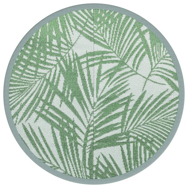 vidaXL Tapis d'extérieur vert Ø120 cm PP