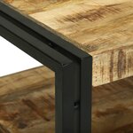 vidaXL Table basse 120x50x38 cm en bois massif de manguier brut