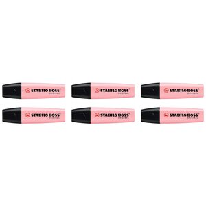Surligneur BOSS ORIGINAL Pastel pétale de rose x 6 STABILO