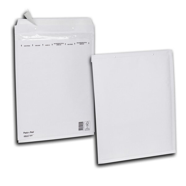 Boite de 100 pochettes bulles d'air h 290x370 mm 75 g bande de protection gpv
