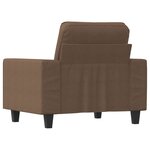 vidaXL Fauteuil Marron 60 cm Tissu