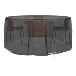 vidaXL Housses pour meubles de jardin 2 Pièces 10 œillets Ø260x90 cm rond