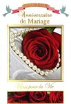 Carte Heureux Anniversaire de Mariage Félicitations Noces Enveloppe 12x17 5cm