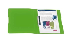 Classeur à anneaux easy orga to go A4 2 anneaux bleu transparent HERLITZ