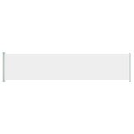 vidaXL Auvent latéral rétractable de patio 140x600 cm Crème