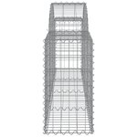 vidaXL Paniers à gabions arqués 20 Pièces 200x30x60/80 cm Fer galvanisé