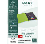 Paquet De 30 Sous-chemises Rock''s 80 - 22x31cm - Framboise - X 10 - Exacompta