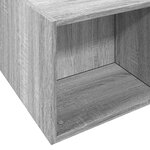vidaXL Cadre de lit sonoma gris 120x190 cm bois d'ingénierie