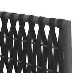 vidaXL Chaises de jardin avec coussins lot de 6 noir 54x61x83 cm rotin