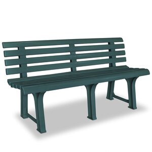 vidaXL Banc de jardin 145 5 cm Plastique Vert