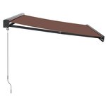 vidaXL Auvent manuel rétractable marron 300x250 cm