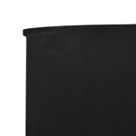 vidaXL Paravent 9 panneaux Tissu 1200 x 120 cm Noir