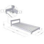 Lit enfant DREAMY 80 x 160 gris