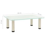 vidaXL Meuble TV Givré 40x35x17 cm Verre trempé