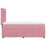 vidaXL Sommier à lattes de lit et matelas Rose 80x200 cm Velours