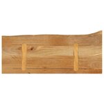 vidaXL Dessus de table à bord vivant 80x20x3 8 cm bois massif manguier