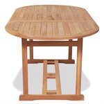 vidaXL Table de jardin 180x90x75 cm Bois de teck solide
