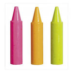 24 maxi crayons cire couleurs assorties