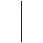 vidaXL Tête de lit métal noir 160 cm