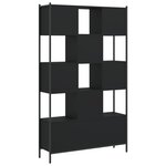 vidaXL Bibliothèque noir 102x28x172 cm bois d'ingénierie