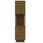 vidaXL Bibliothèque/Cloison Marron miel 80x25x101 cm Bois massif