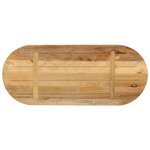 vidaXL Dessus de table 80x40x2 5 cm ovale bois massif de manguier brut