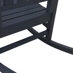 vidaXL Chaise à bascule bleu marine 70x92x108 cm HDPE