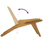 vidaXL Chaise de jardin Bois de teck solide