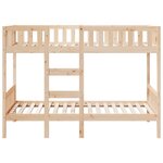 vidaXL Lit superposé 90x190 cm Bois de pin massif