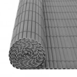 vidaXL Clôture de jardin double face 110x500 cm Gris