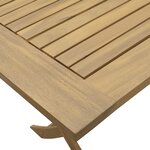 vidaXL Ensemble à manger de jardin 5 Pièces Bois d'acacia solide