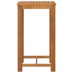 vidaXL Ensemble de bar de jardin avec coussins 3 Pièces Gris