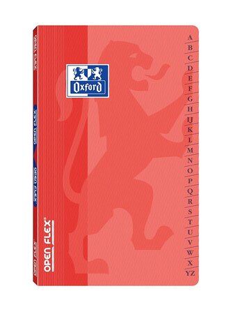 Carnet Répertoire OPENFLEX piqué 9x14cm 96 pages 90g 5x5 Couv. Polypro Aléatoire OXFORD