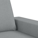 vidaXL Canapé à 2 places Gris clair 140 cm Tissu