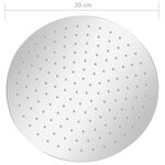 vidaXL Pomme de douche pluie Acier inoxydable 304 30 cm Ronde