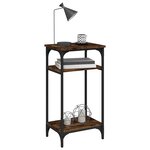 vidaXL Table d'appoint Chêne fumé 40x30x75 cm Bois d'ingénierie