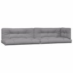 vidaXL Coussins de palette 5 Pièces gris tissu