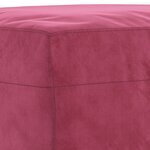 vidaXL Ensemble de canapés 3 Pièces avec coussins rouge bordeaux velours